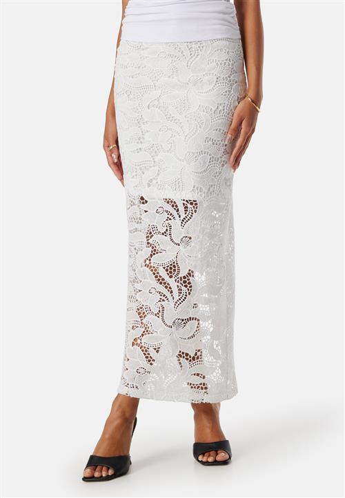 BUBBLEROOM Midi Lace Skirt