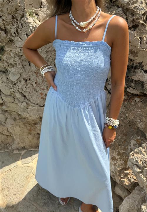 BUBBLEROOM Strap Smock Dress