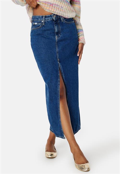 Calvin Klein Jeans Front Split Maxi Denim Skirt