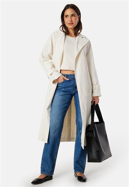 BUBBLEROOM Belted Midi Trenchcoat