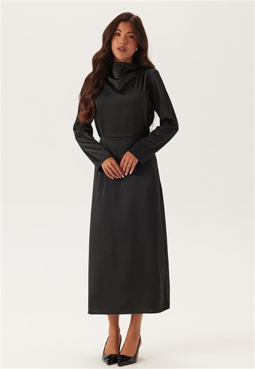 Bubbleroom Occasion Satin Cowl Neck Midi Dress
