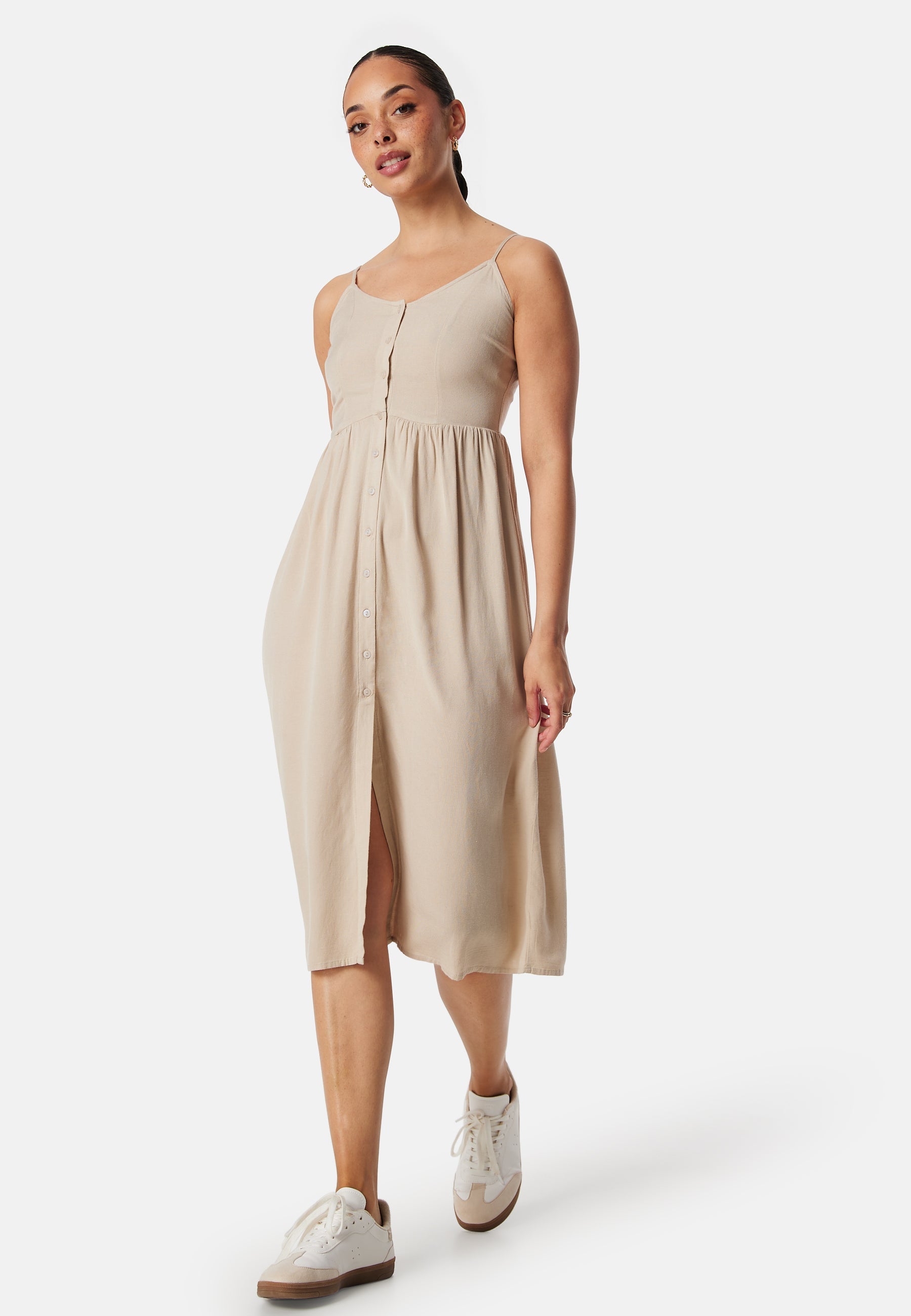 VILA Vipricil strap button dress