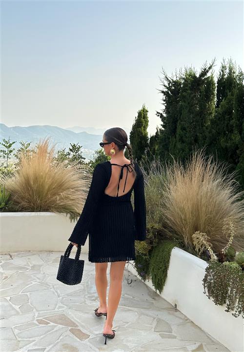 BUBBLEROOM Deep Back Short Structured Dress