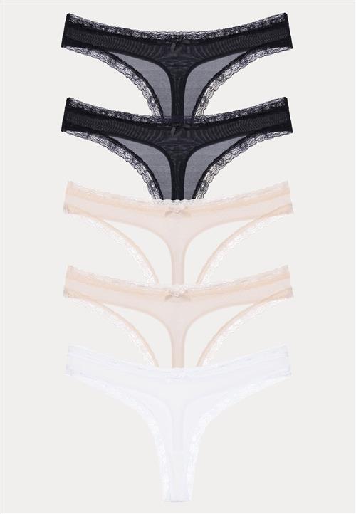DORINA Essential Microfibre Thong 5-pack