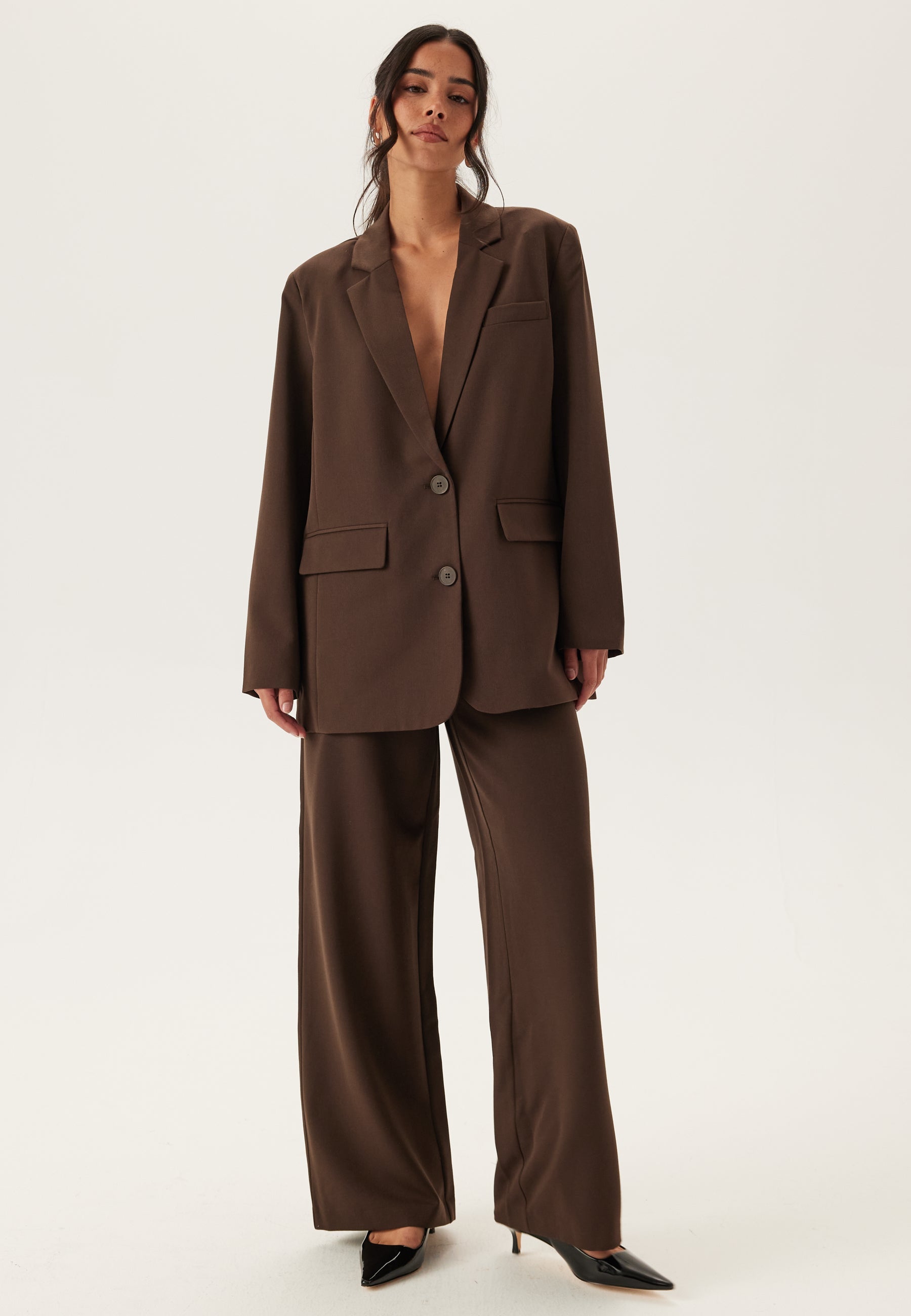 PIECES Pckamil Hw Wide Pant