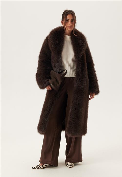 Chiara Forthi Long Faux Fur Coat