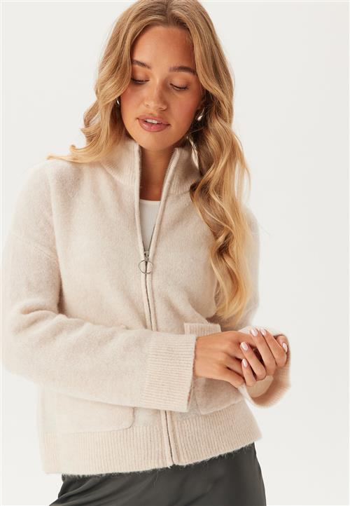 SELECTED Slfsia Ras Ls Knit Zipper Card