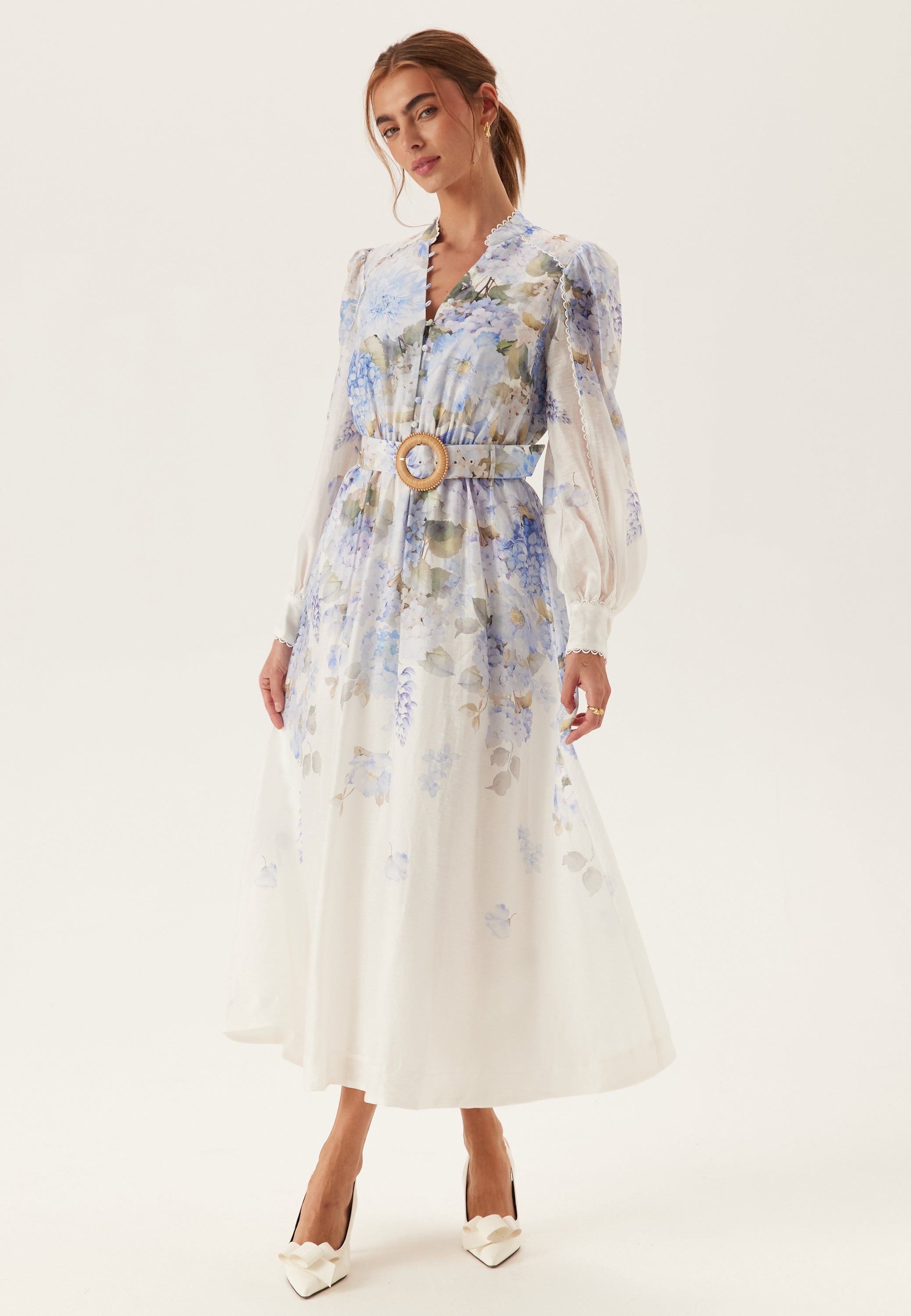 FOREVER NEW Peyton Trim Detail Midi Dress