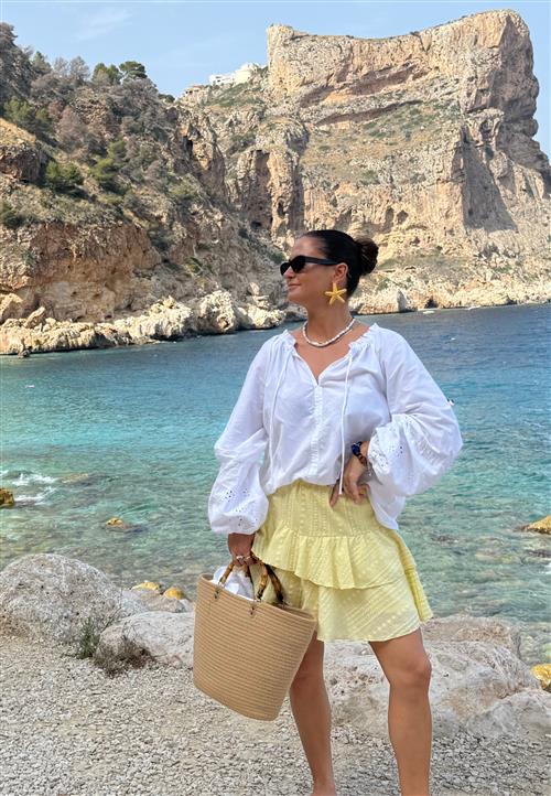 BUBBLEROOM Broderie Anglaise Frill Skirt