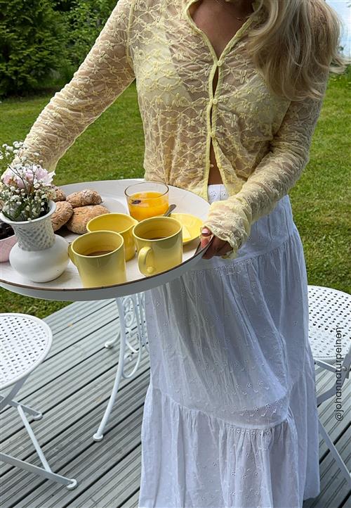 BUBBLEROOM Button Lace Cardigan