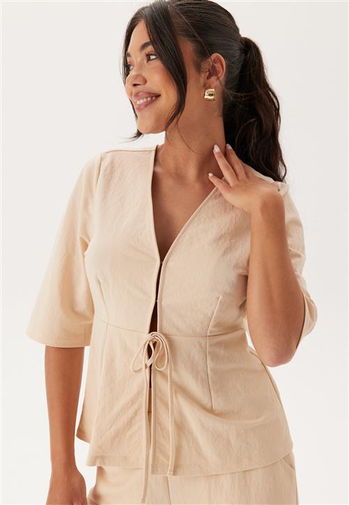 Happy Holly Soft Short Sleeve Blazer