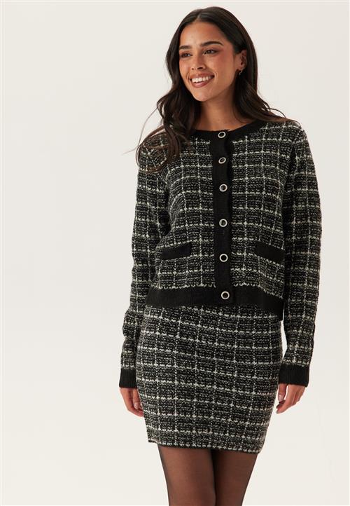 VILA Viaudrey Check L/S Knit Cardigan