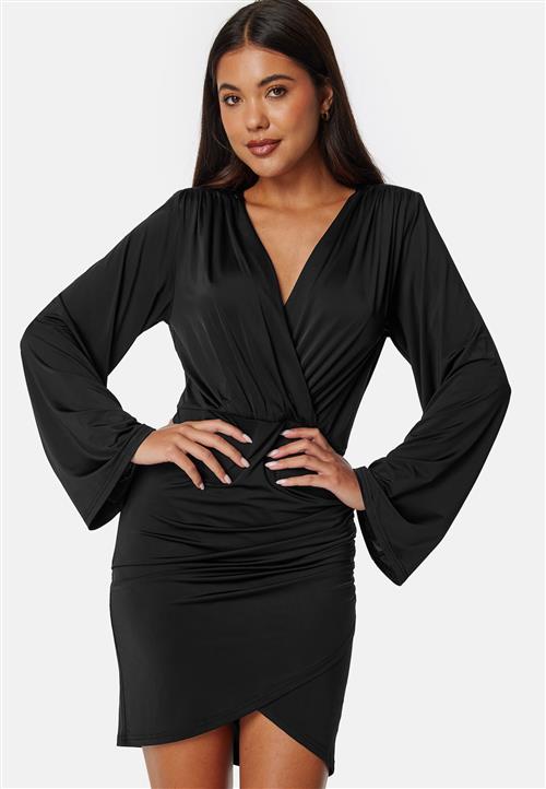Bubbleroom Occasion Wrap Soft Short Dress