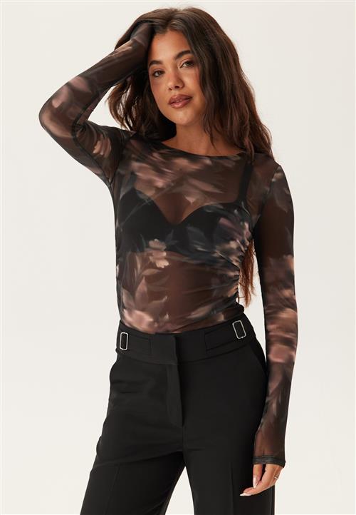 ONLY Onlkaya Life Ls Ruching Mesh T