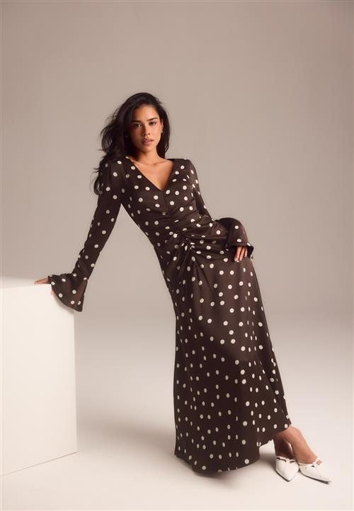 Bubbleroom Occasion Ruched Front Midi Dress