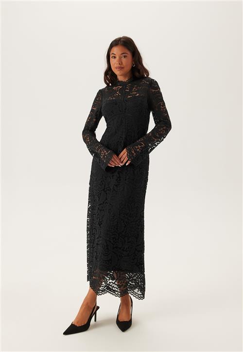 Bubbleroom Occasion High Neck Cotton Lace Dress