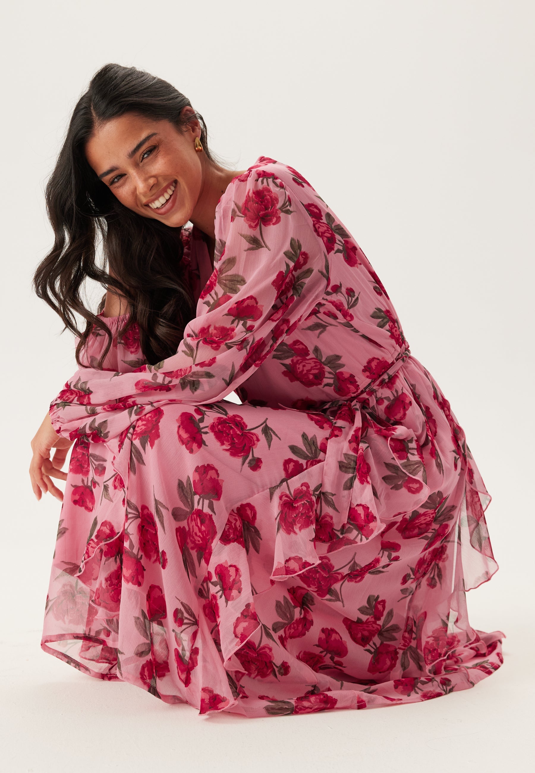 Happy Holly Frill Dress