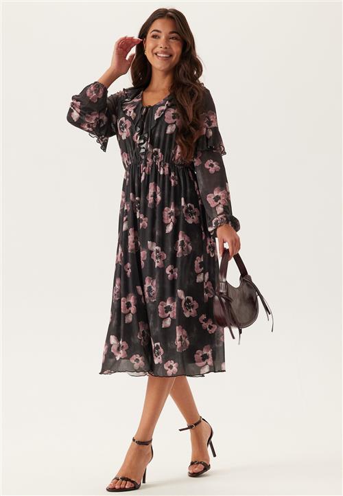 Happy Holly Mesh Frill Dress