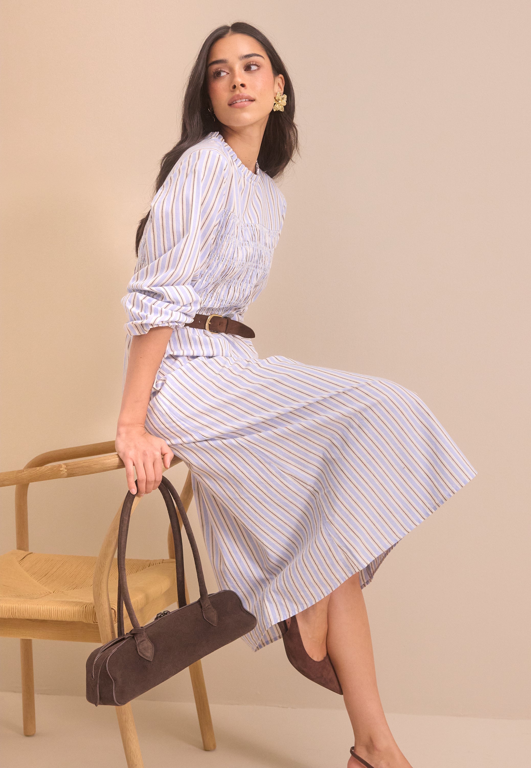 BUBBLEROOM Smock Cotton Dress