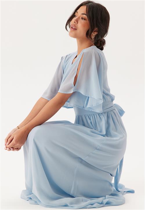 Bubbleroom Occasion Butterfly Sleeve Chiffon Gown