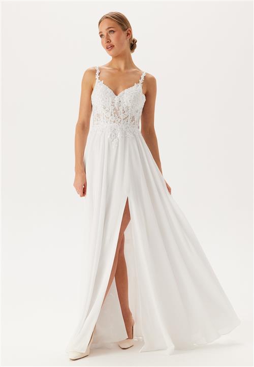 Christian Koehlert Chiffon Rhinestone Wedding Dress