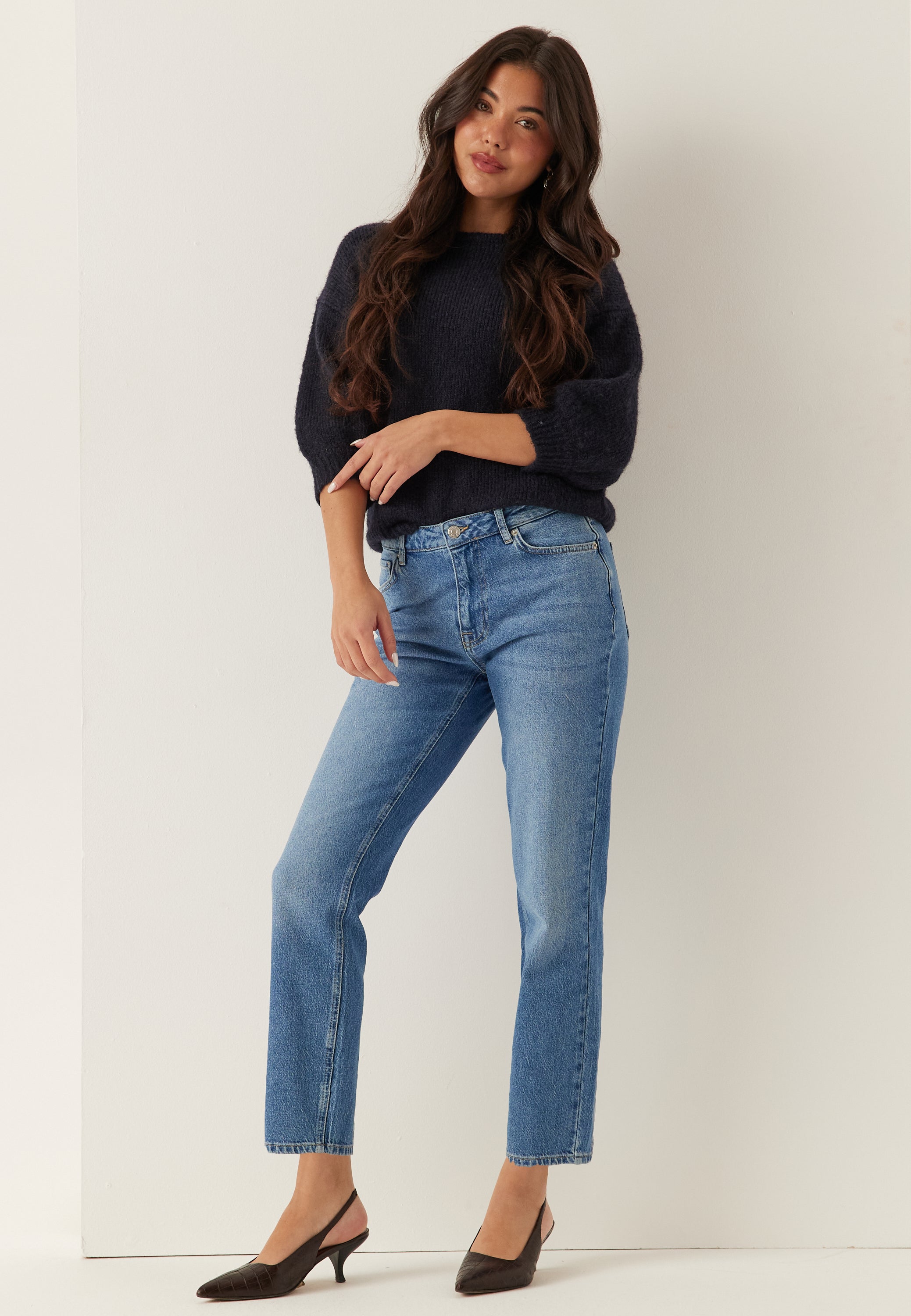 BUBBLEROOM Slim Ankle Jeans