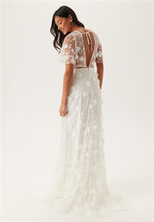Bubbleroom Occasion Embroidered Floral Wedding Gown