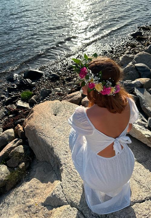 BUBBLEROOM Smock Maxi Dress