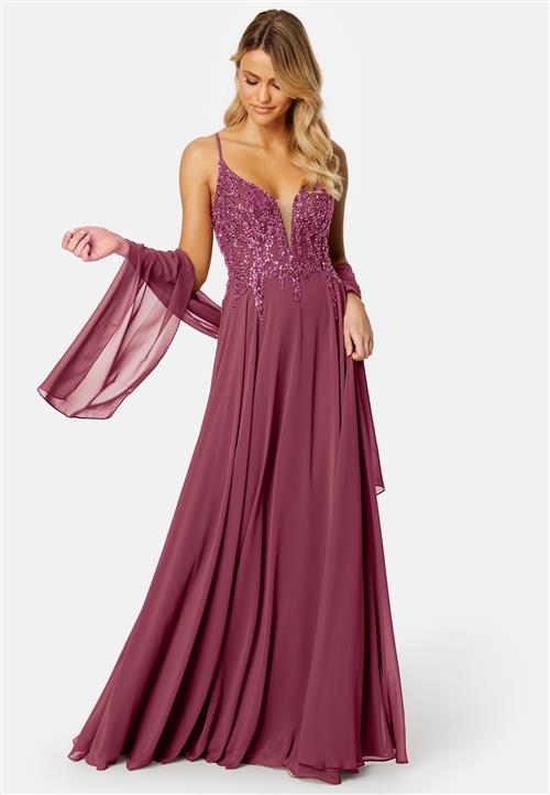 Christian Koehlert Chiffon evening dress