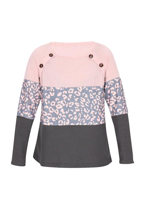 IZIA Shirts 'Everyday Fashion'  dueblå / mørkegrå / pastelpink
