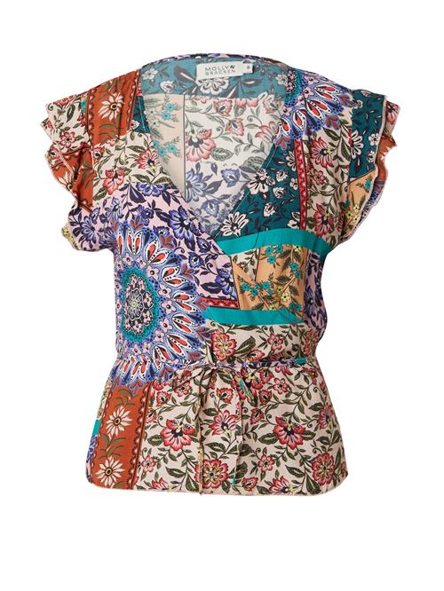 Molly BRACKEN Bluse  cyanblå / lyseorange / rosé / rød