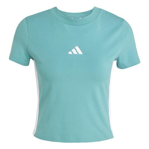ADIDAS SPORTSWEAR Funktionsbluse 'Essentials'  aqua / hvid
