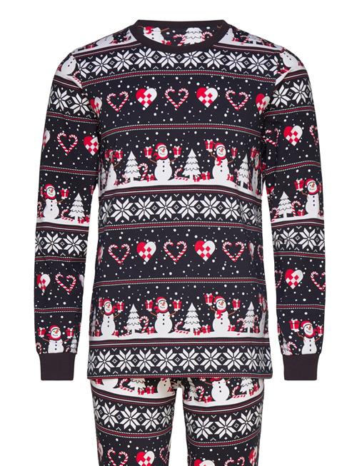 Happy Seasons | Christmas Heart Pajamas Navy | XXL