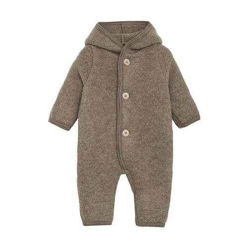 Huttelihut Pixie Heldragt I Uldfleece Savannah Melange  Savannah Melange 62 cm Wool Brun  62 cm  unisex