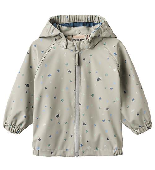 Wheat Regnjakke - PU - Chardy - Light Flint Letters