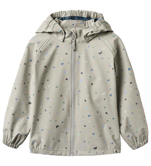 Wheat Regnjakke - PU - Chardy - Light Flint Letters