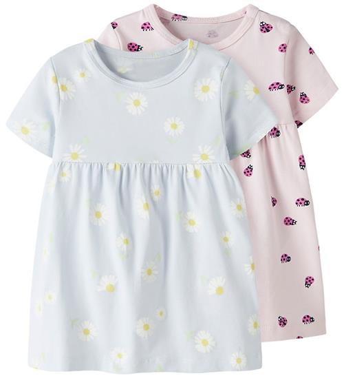 Name It Kjole - 2-pak - NbfVandora - Ancient Water/Candle Pink