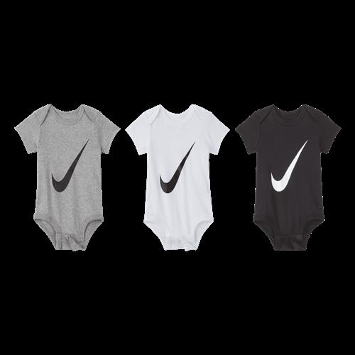 Nike-body til babyer (0-6 mdr.) (3-pak) - hvid