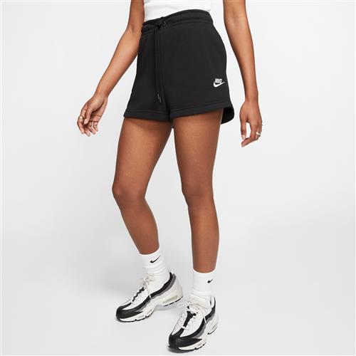 Nike Essential-frottéshorts til kvinder - sort