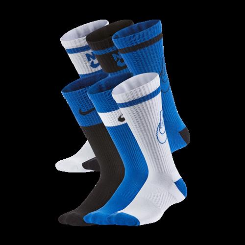 Nike Everyday Cushioned-crewstrømper til børn (6 par) - multifarvet