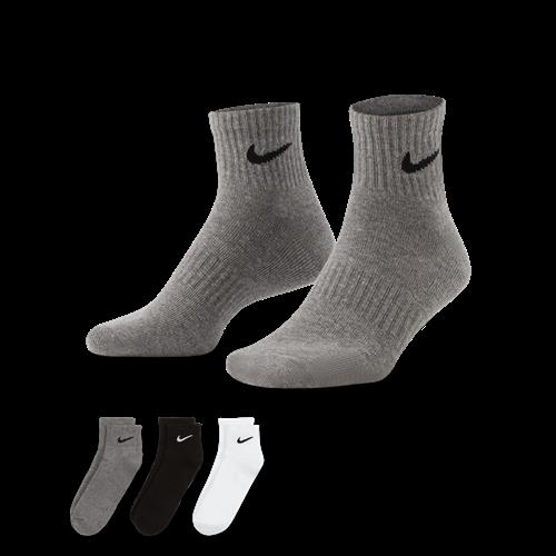 Nike Everyday Cushioned-ankeltræningsstrømper (3 par) - multifarvet