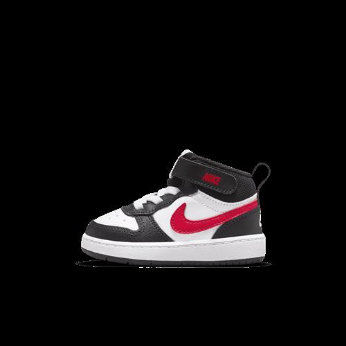 NikeCourt Borough Mid 2-sko til babyer/småbørn - hvid