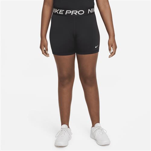 Nike Pro Dri-FIT-shorts (udvidet størrelse) til piger - sort