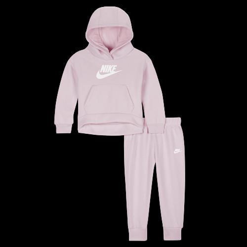 Nike Sportsweear Club Fleece-sæt med bukser og hættetrøje til babyer (12-24 mdr.) - Pink