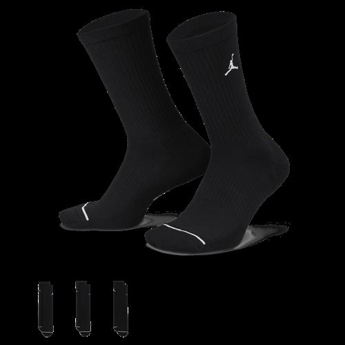 Jordan-hverdagscrewstrømper (3 par) - sort