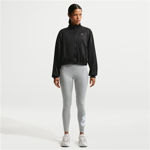 Højtaljede Nike Classics-leggings med grafik til kvinder - grå