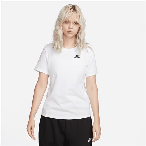 Nike Club Essentials-T-shirt til kvinder - hvid