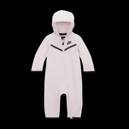 Nike Tech Fleece-heldragt med lynlås til babyer (0-9 M) - Pink