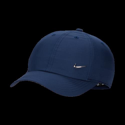 Nike Dri-FIT Club-Swoosh-kasket i metal til børn - blå