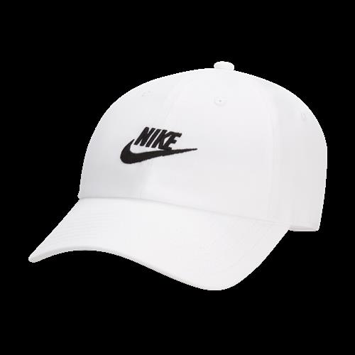 Ustruktureret Nike Club Futura Wash-kasket - hvid